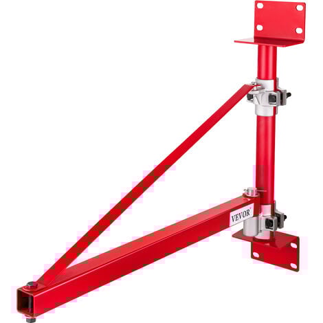 VEVOR Brazo de Soporte del Polipasto, Max. Carga a 750 mm: 300 kg, Carga a 1.150 mm: 200 kg, Soporte de Brazo de Grúa Electrico, 103 x 140 x 180 mm, Brazo Oscilante del Polipasto, Rango de Giro: 180 °