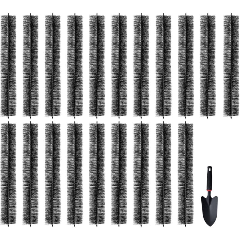 Vevor Brosse de Protection de Gouttiere 18,3 m x 133,4 mm Protege-gouttiere Anti-feuilles 20PCS Fil Acier Galvanise Robuste Protection Feuilles de