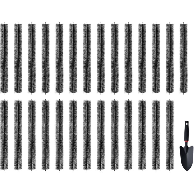 Vevor Brosse de Protection de Gouttiere 24,4 m x 110 mm Protege-gouttiere Anti-feuilles 27PCS Fil Acier Galvanise Robuste Protection de Feuilles de