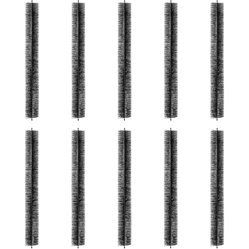 VEVOR Brosse de Protection de Gouttiere 9,1 m x 110 mm Protege-gouttiere Anti-feuilles 10PCS Fil Acier Galvanise Robuste Protection de Feuilles de
