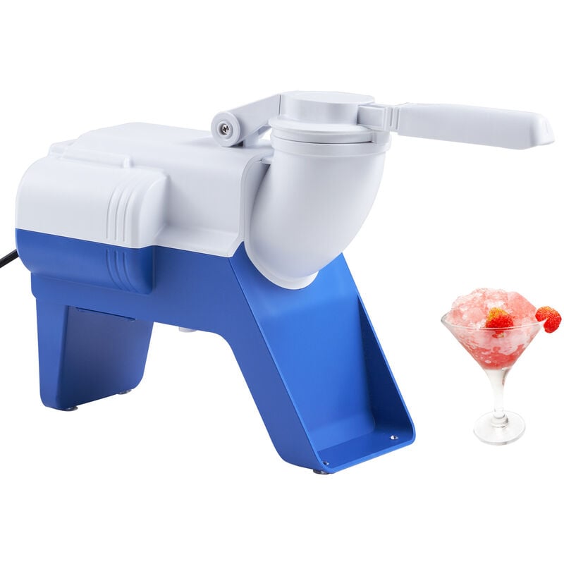 Vevor Broyeur a Glace Electrique 80 kg/h Machine a Glace Pilee Commerciale 220 w Tete a 2 Lames Inox Corps en abs Machine a Granita Cocktails Sorbets