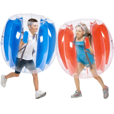 VEVOR Bulle Gonflable Ballon Pare-chocs 1,5m Bulle Sumo pour Jeux Football Rouge