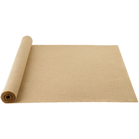 VEVOR Burlap Fabric Roll, 40” x 30 ft & 50 x 50 High Density Wide Natural Burlap Fabric Rolls, Jute Fabric Burlap Tree Wrap Roll, for Decor, Crafts, Wedding, Gardening, Plant & Tree Winter Covering