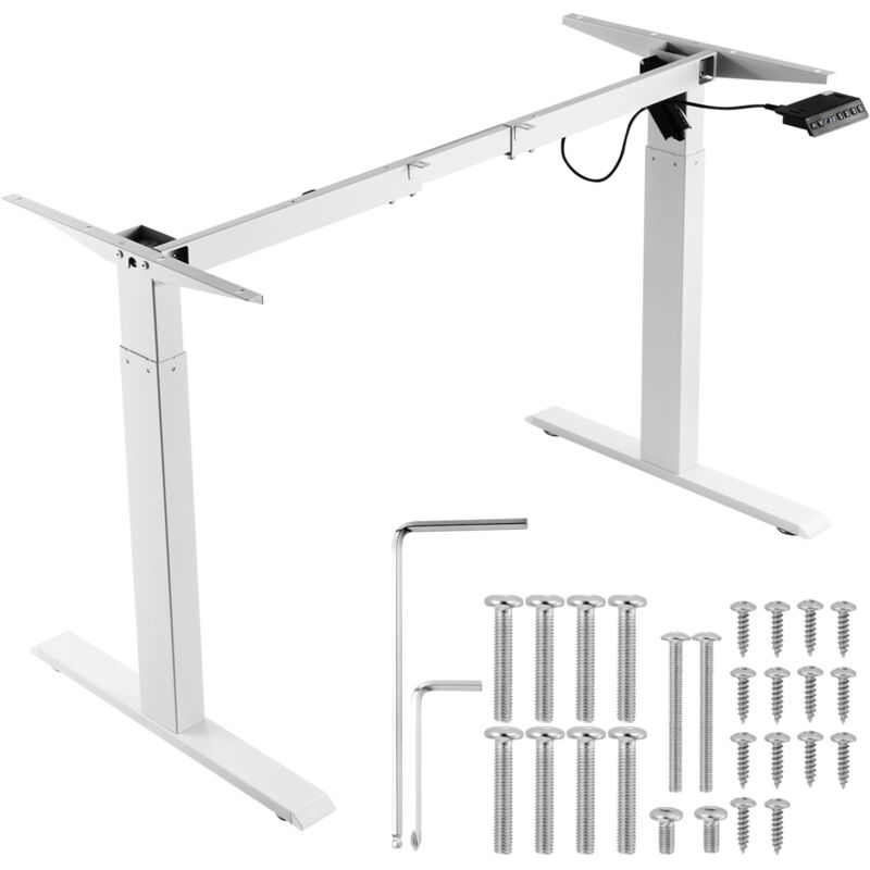 Mophorn - vevor Cadre de bureau debout, hauteur reglable 70-117 cm, pieds de bureau deordinateur electrique,longueur 95-158 cm,base de poste de