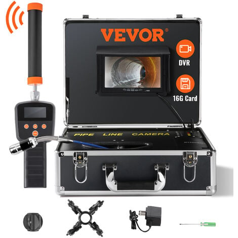 Caméra d'inspection vidéo de tuyaux d'égouts de plomberie, endoscope d' endoscope d'endoscope de 20m-60m