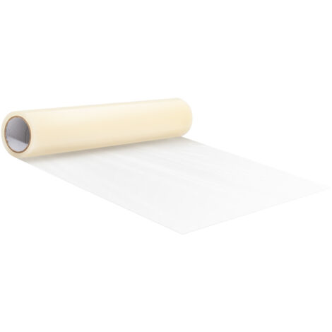 VEVOR Carpet Protection Film, 24" x 50' Floor and Surface Shield with Self Adhesive Backing & Easy Installation, Polyethylene Adhesive Car Mat Protector Roll for Construction & Renovation