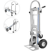 Carrello 2 Ruote Portapacchi Con Pedana Richiudibile In Acciaio 200 Kg Brixo Strong Plus Xl 77653275 - Foto 2