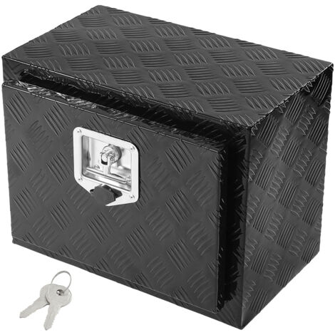 VEVOR Cassetta porta attrezzi per camion autocarro sottoscocca, Cassetta degli attrezzi 46x32x36cm, Scatola portaoggetti per pick-up, Lega di alluminio, Cassetta porta attrezzi carico 20 kg