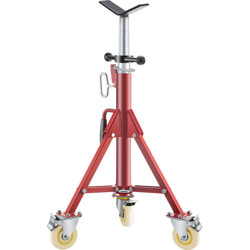 Image of Cavalletto per Tubi, 400kg Supporto Basamento del Treppiedi, Altezza 71-131 cm Supporto Professionale Treppiede, Cavalletto per Tubi con Supporto a v