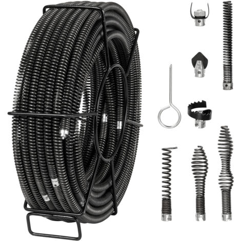 Sonda Sturatubi BACOENG 7.5M - Attacco A Trapano, Molla In Acciaio Per Scarichi E Lavandini - Foto 3