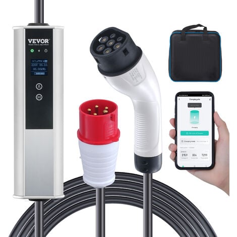 AFYEEV Cable Recharge Voiture Electrique, 8/10/13/16A Chargeur Voiture