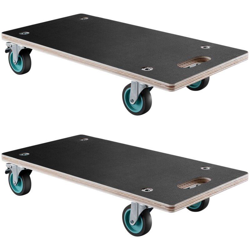 Vevor – Chariot de déménagement 2 pcs – Capacité 250 kg – Dimensions 574x290x117 mm – 4 roulettes TPR silencieuses – Pour meubles et appareils lourds
