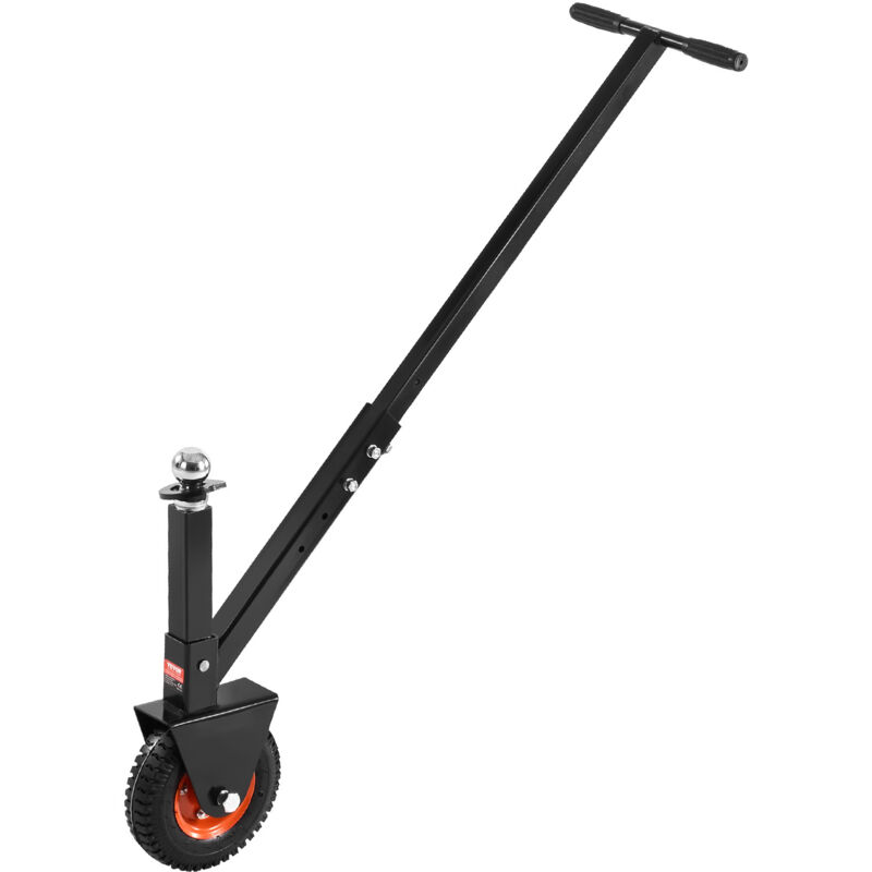 Chariot de Remorque, Capacite Charge de Languette 136 kg, Hauteur Reglable 420 mm et 560 mm, Boule 47,6 mm et 50,8 mm, Pneu en Caoutchouc Pneumatique