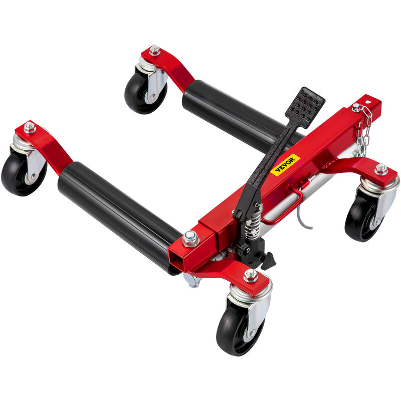 Chariot Hydraulique Dolly Pneu Voiture Manutention Déplacement Roue 680KG - Vevor