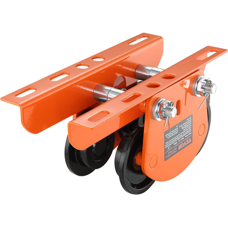 VEVOR Chariot Porte Palan Électrique Poutre Acier Allié Capacité 1000KG Réglable 6,8-11cm