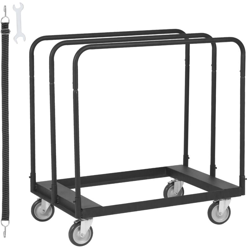 Vevor - Chariot Porte-plaques de Platre 680 kg Chariot Porte-Panneaux pour Cloisons Seches 915x610 mm avec Roues Pivotantes 360° Manutention Bois