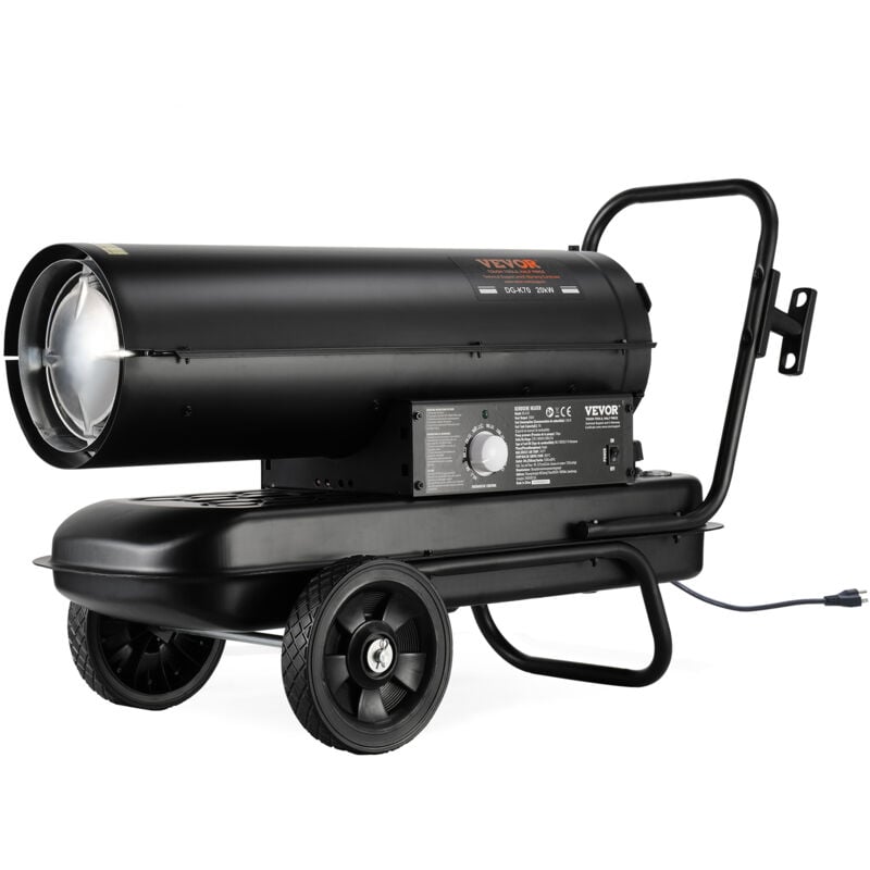 VEVOR Chauffage a Air Pulse au Kerosene Diesel, 70000 BTU, Chauffage deAppoint Portable, Controle du Thermostat, Reservoir 19 L, pour Maison,