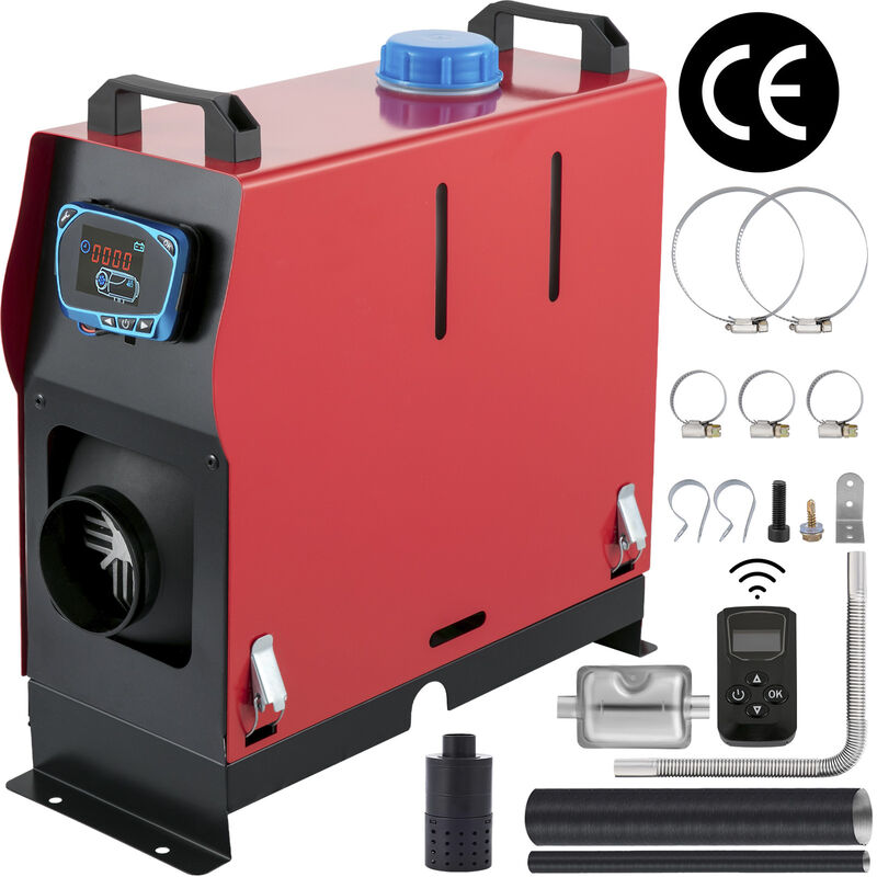 Chauffage d'air diesel 12V 5KW pour Camions rv (Avec écran lcd bleu & Télécommande) - Vevor