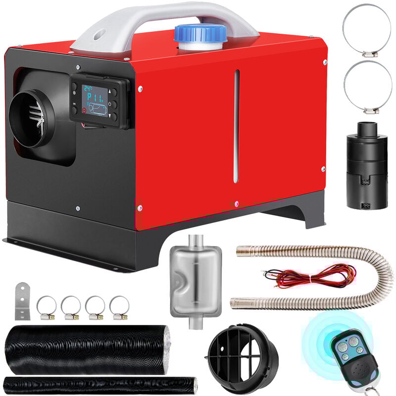 Vevor Chauffage de Stationnement Diesel 5kW 12V Rechauffeur deAir Diesel Controle Telecommande Rechauffeur de Stationnement lcd Chauffage de Voiture