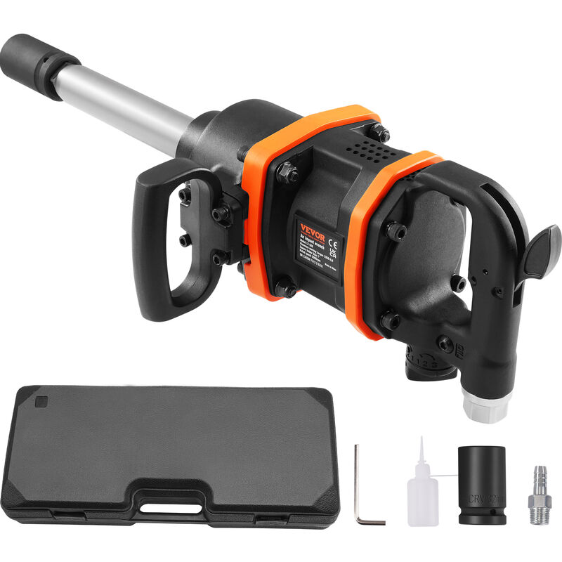 Vevor - Cle a Choc Pneumatique Carre 2,54 cm Cle a Chocs a Air Comprime 4284 Nm 5000 tr/min Aluminium avec Enclume 20,3 cm Connecteur Rapide Air Etui