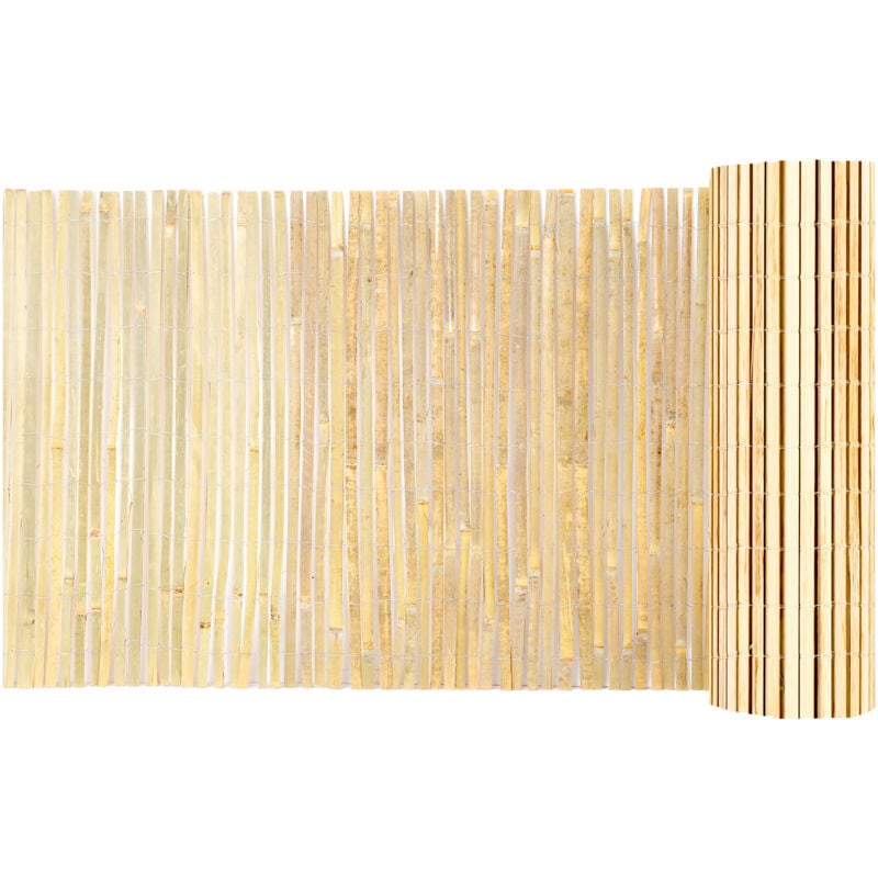 Vevor - Cloture en Lattes de Bambou Naturel, 6 x 0,9 m, Brise-vue de Confidentialite, Rouleau de Protection Decoratif en Bambou, pour Intimite dans