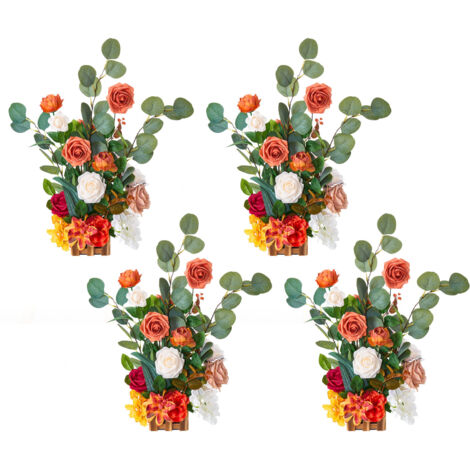 Flair Flower Mazzo di Fiori Artificiali, Campanelle, Mini Gigli, Fiori Artificiali, Fiori Decorativi, Bouquet, Bouquet, Matrimonio, casa, Decorazione da Tavolo, Viola