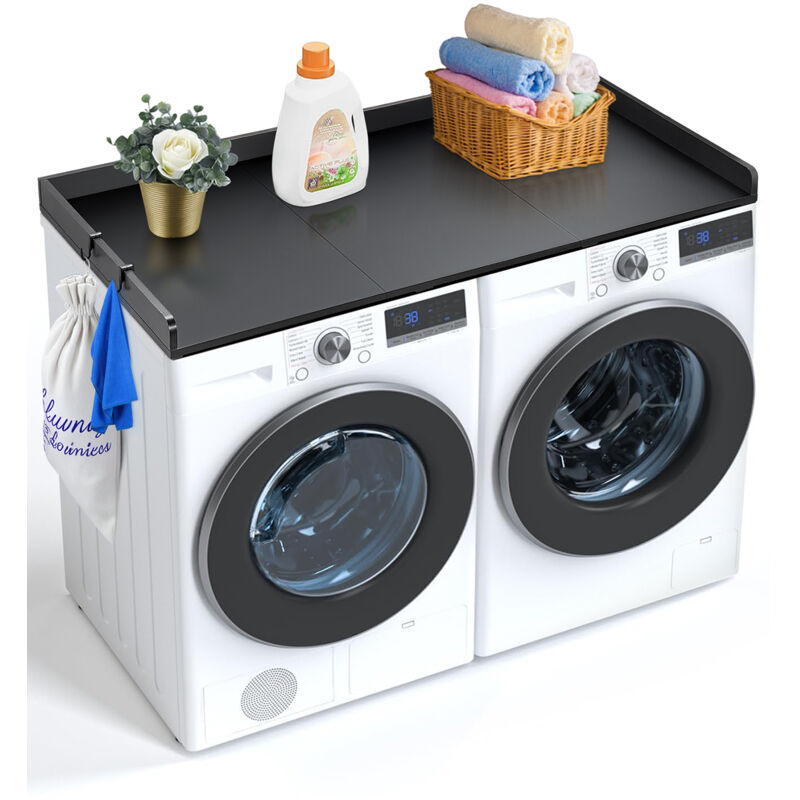 VEVOR Comptoir pour lave-linge et seche-linge, 3 panneaux deepissure, surface