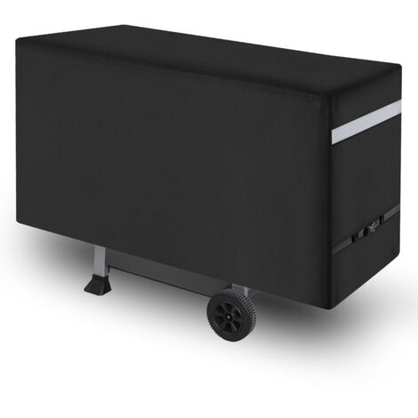 VEVOR Copertura per Barbecue allAperto, Impermeabile, Resistente allo Sbiadimento e Intemperie, Poliestere 600D Resistente, Facile da Indossare, con Fibbie di Sicurezza, 197,6 cm Nero