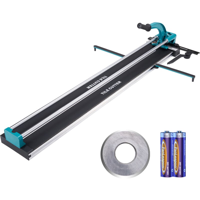 Vevor Coupe Carreaux 1200 mm Coupe Carrelage Manuel Molette de Coupe en Carbure Tungstene Positionnement Infrarouge Pieds Antiderapants Double Rail