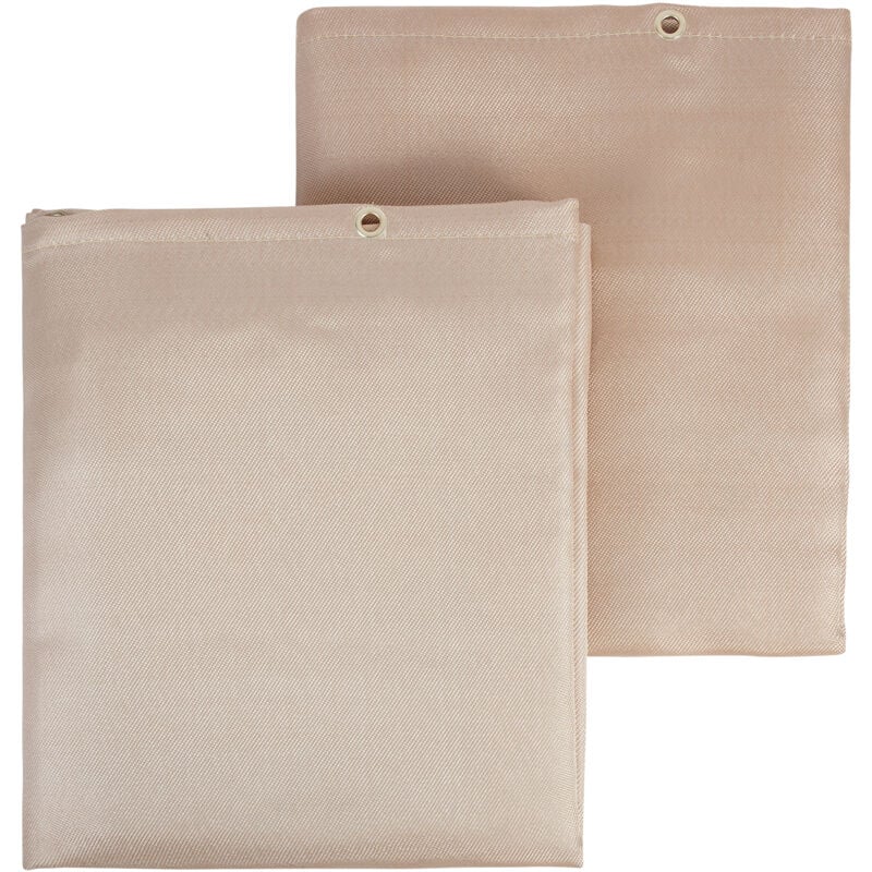 Mophorn - vevor Couverture de Soudage Ignifuge, Lot de 2 Couverture Anti-feu Fibre de Verre Traite Thermique 190x242 cm Resistante a la Chaleur 537 ℃