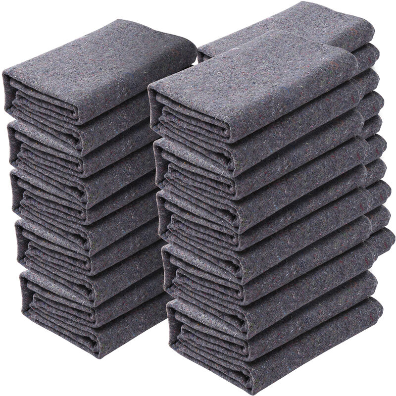 Vevor - Couvertures de Demenagement de Meubles 1829x1372 mm Lot de 12 Grandes Couvertures de Protection deEmballage Robustes en Coton Recycle pour