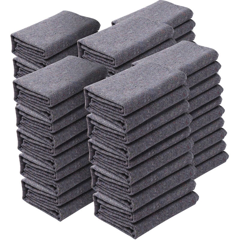 Vevor - Couvertures de Demenagement de Meubles 1829x1372 mm Lot de 24 Grandes Couvertures de Protection deEmballage Robustes en Coton Recycle pour