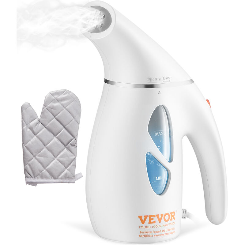 Vevor Defroisseur Vapeur Portable de 800 w Appareil a Defroisser Vertical avec Reservoir d'Eau 240 mL Long Cordon Chauffage Rapide pour Elimination