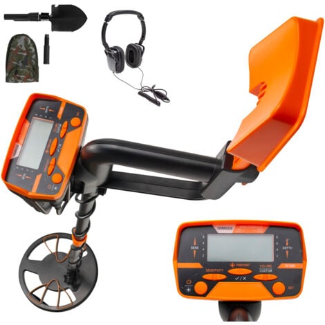 VEVOR Détecteur De Métaux Détecteur D'or +ecran Lcd +casque +pelle Imperméable Hd