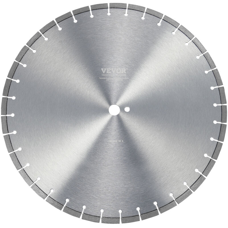 VEVOR Diamantzaagblad, 14 inch/350 mm betonzaagblad voor nat of droog werk, 0,39 inch/10 mm diamantsegmentzaagblad met vlakke tanden, universele middengatdiameter 1 inch/25,4 mm, voor beton, cementplaat, tegels, bakstenen