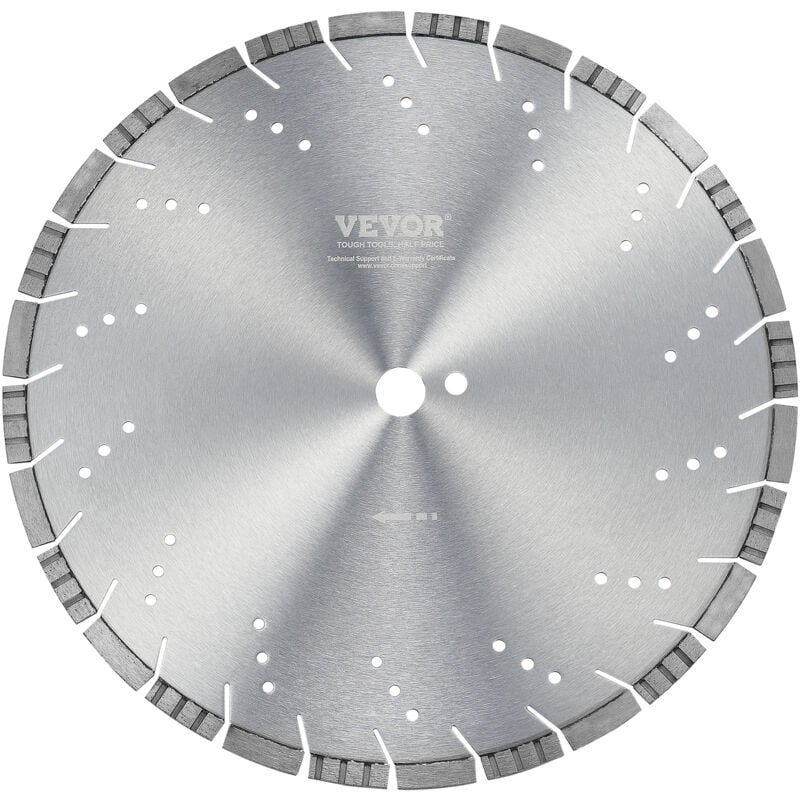 Vevor - Disque a Tronconner Diamante 400 mm, Disque Diamant Humide ou Seche, Lame de Scie a Beton avec Dents Inclinees de 12 mm, Diametre du Trou