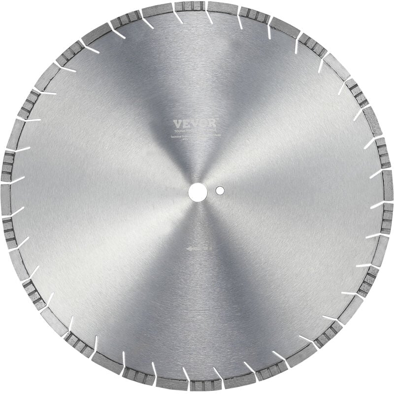 Disque a Tronconner Diamante 500 mm, Disque Diamant Humide ou Seche, Lame de Scie a Beton avec Dents Inclinees de 12 mm, Diametre du Trou Central