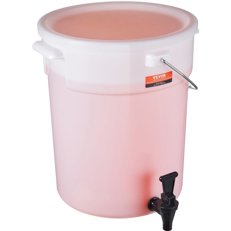 Vevor - Distributeur de boissons de 5 gallons pour les fetes, avec robinet et couvercle, distributeur de l'eau de jus de limonade glaceé