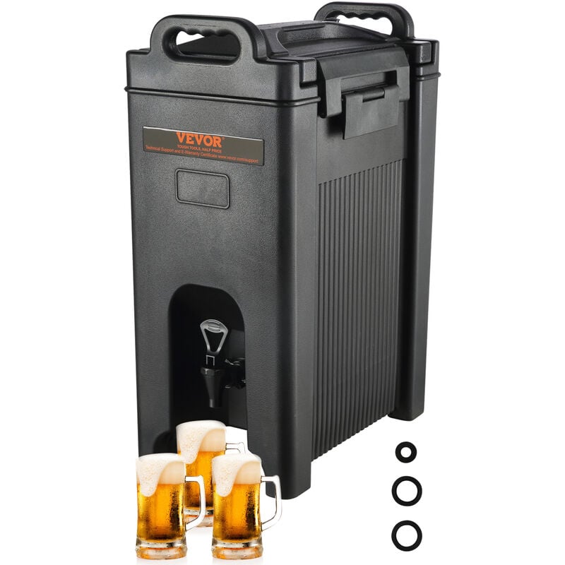 Vevor Distributeur de Boissons Isotherme 19 l Distributeur d'Eau Chaude et Froide Non Electrique Conservation 10 h Conteneur Isotherme avec Robinet