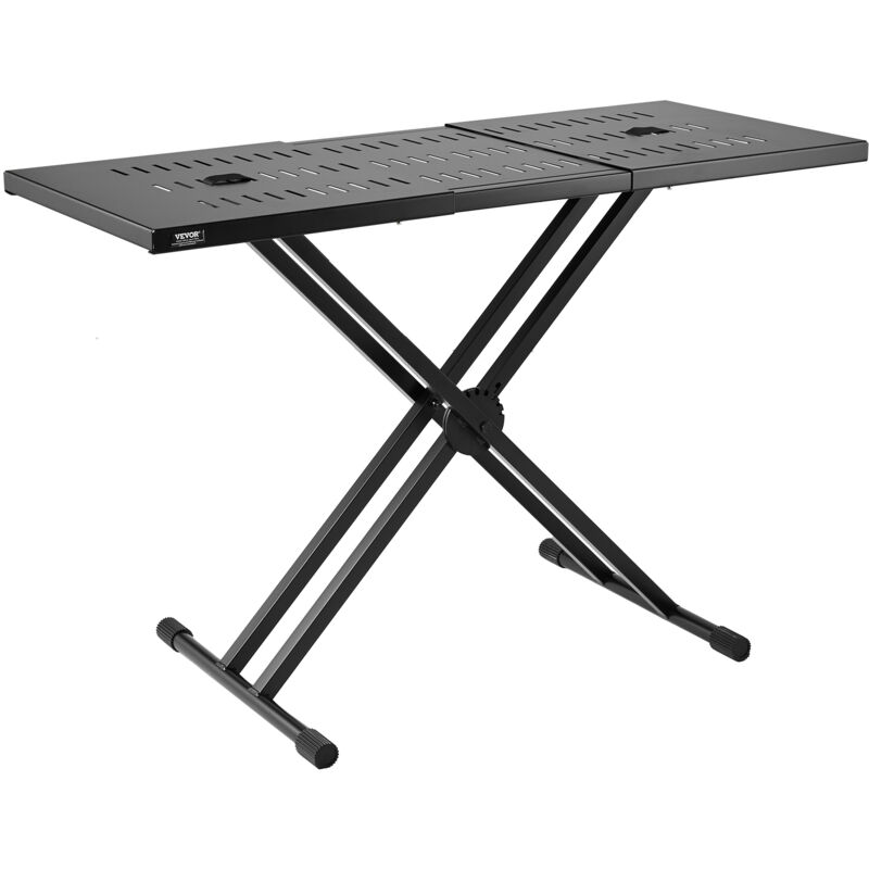 Vevor Dj-tischständer, (32"-43") X 18" Tragbarer Dj-laptop- Und Controller-ständer, Leichter Dj-schreibtisch, Dj-pult, Höhenverstellbarer