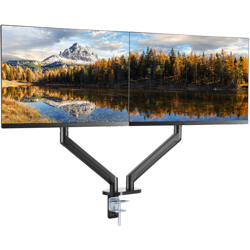 Vevor - Dual Monitor Mount, Supports 13'-35' Screens, Fully Adjustable Gas Spring Monitor Arm, Holds up to 26.4 lbs per Arm, Computer Stand Holder