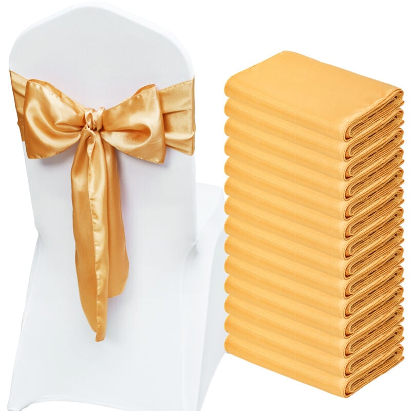 Vevor - Echarpe de chaise en elasthanne extensible avec nœud, 50 pcs, housse de chaise et ceinture de chaise extensible, pour mariage, vacances,