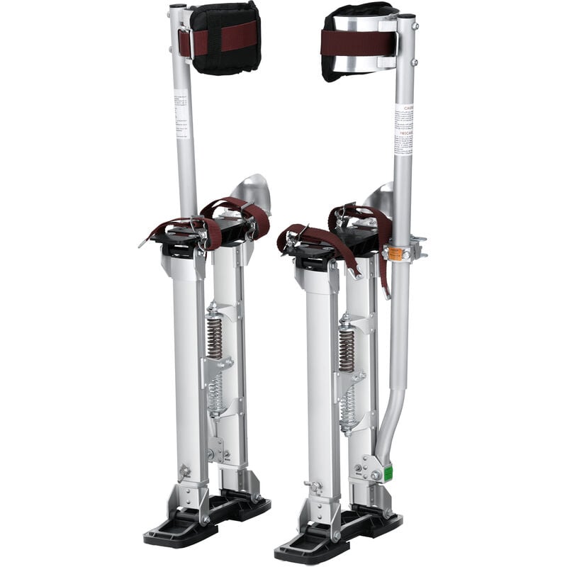 Vevor - Echasses pour Cloison Seche Reglables 45,7-76,2 cm Echasses Plaquiste Alliage deAluminium Charge 103 kg Pieds 27-29 cm Genouilleres de