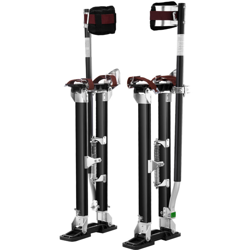 VEVOR Échasses Cloison Sèche Plaquiste Peinture Alu Réglables 61-101,6 cm Noir