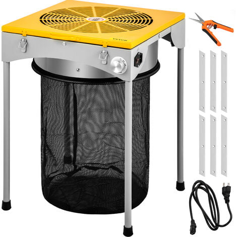 VEVOR Effeuilleuse Electrique 45,72 cm Leaf Bud Trimmer 18'' Coupe Herbe Cuisine Acier Inoxydable 60W Ciseaux Puissants Cable 2,3 m pour Preparation Plantes, Romarin, Basilic, Menthe, Coriandre