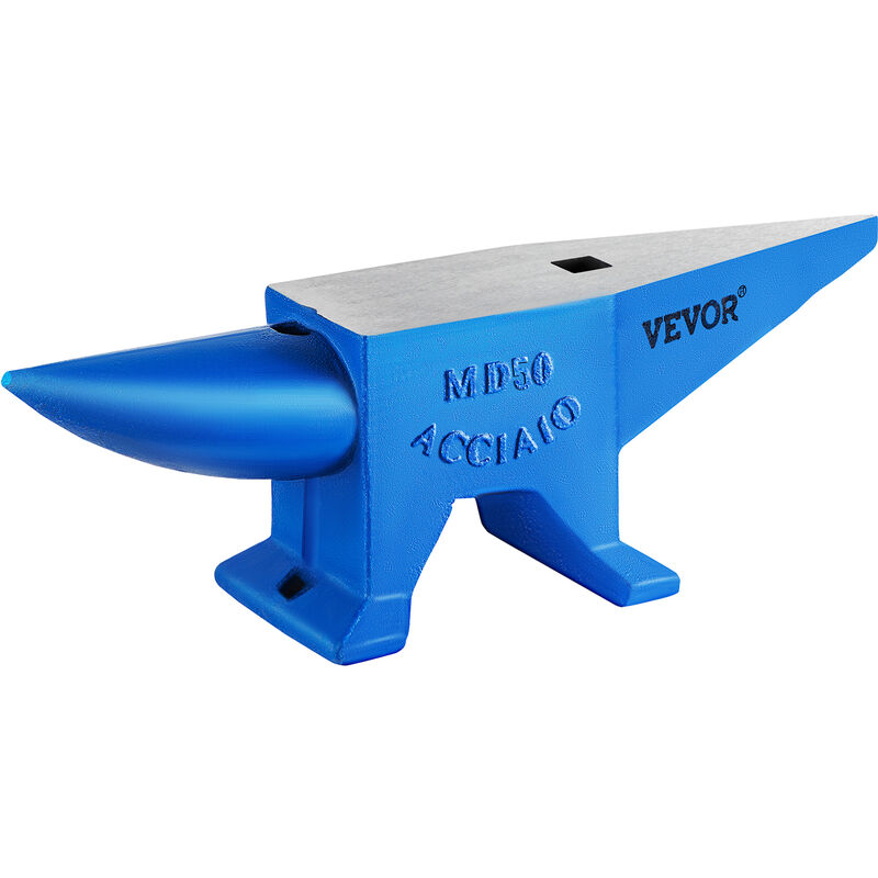 Vevor - Enclume de forgeron 110.2LBS (50KG) Enclume d'acier Bleu Forger Riveter Aplatir Former le metal Travail du metal Traitement thermique