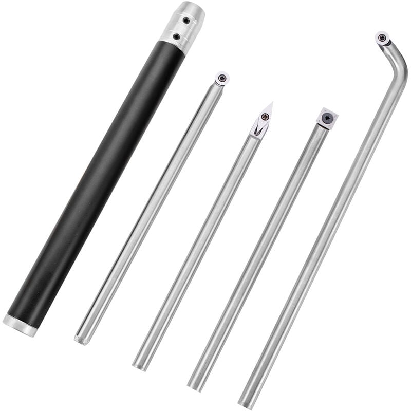 Vevor - Ensembles de ciseaux a bois 5 pieces, Ensemble de burin a bois, Outil de tournage en bois de carbure, pour decouper des rainures en V/faire