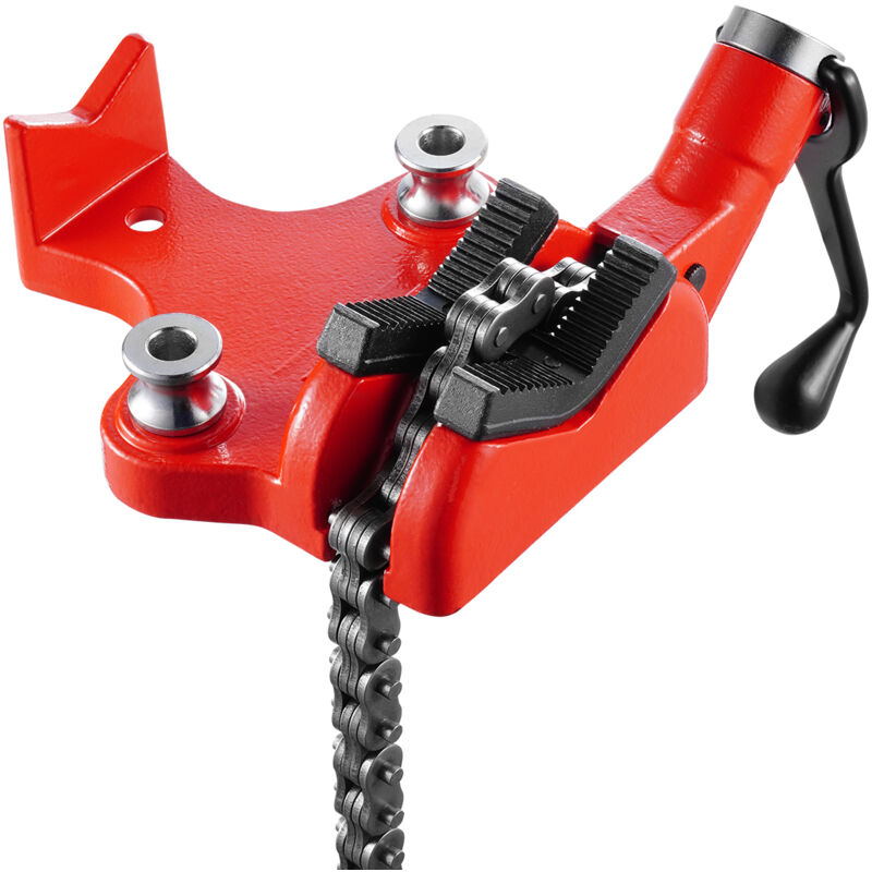 VEVOR Kettenrohrschraubstock, 6,35-152,4 mm Rohrkapazität, 710 mm robuste Kette und Gusseisenbasis, Rohrklemmung in Industriequalität für Klempnerarbeiten, Autoreparaturen, Metallverarbeitung