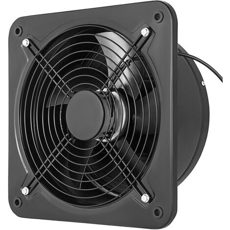 VEVOR Extractor de Aire 300mm 150W Extractor de Baño de Metal Completo, 2,800RPM Extracción de Aire, Volumen de Aire 2,850 m³ / h, Ventilador de Escape Alta Calidad Ruido 68dBA para Cocina y Baño