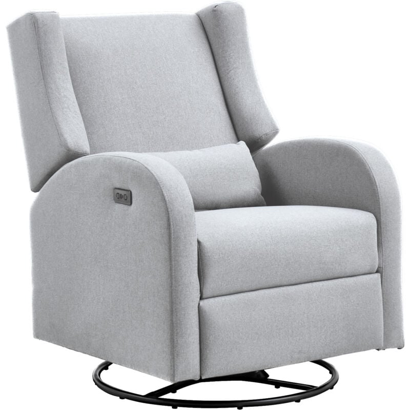 Mophorn - vevor Fauteuil Inclinable Electrique Angle Reglable entre 110° et 165°, Chaise de Relaxation Pivotante Capacite de Charge 113,4 kg, Surface